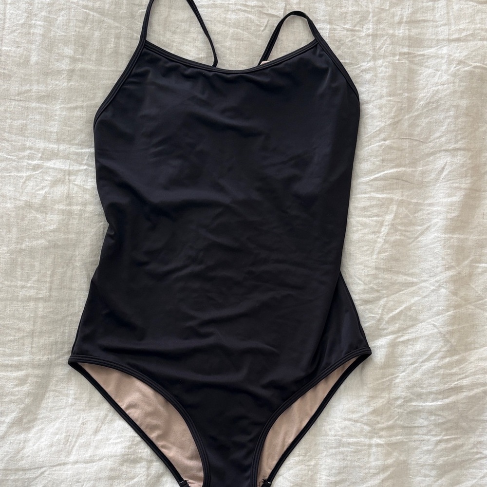 Classic Black One-Piece Swimsuit